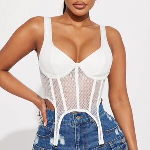 Fishnet Corset Top